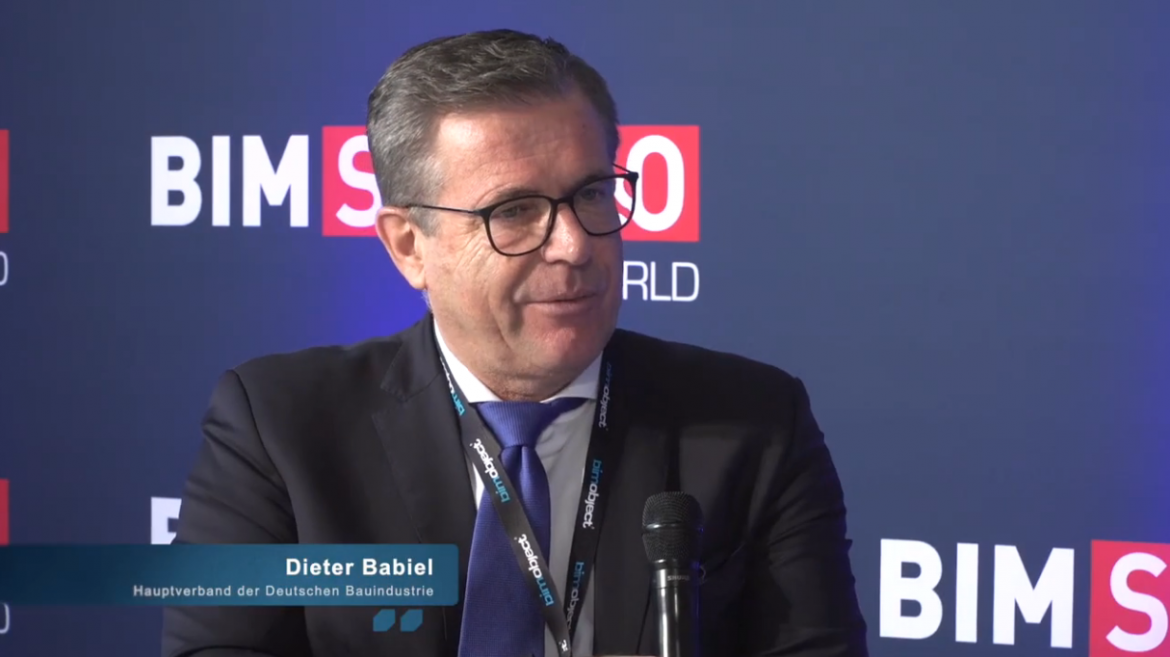 BIM World MUNICH 2019 - Interview Dieter Babiel, Geschäftsführer Hauptverband der Deutschen Bauindustrie