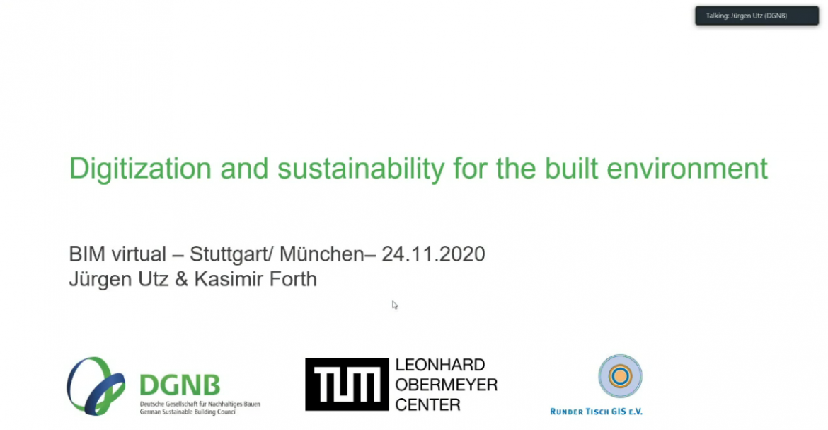 DGNB & LOC: Digitization and sustainability for the built environment